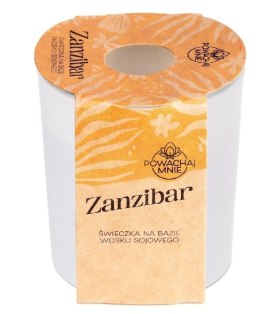 Świeczka ozdobna Powąchaj mnie Zanzibar biała 130ml Pavoncella (5905711530868)