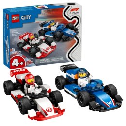 Klocki konstrukcyjne City F1® Bolidy Williams Racing i Haas F1® Lego (60464)