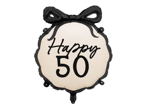 Balon foliowy pastylka Happy 50 18cal Partydeco (FB266-50)
