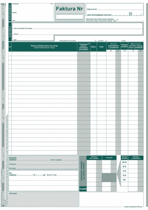 Druk samokopiujący S o/1k A4 80k. Michalczyk i Prokop (121-1E)