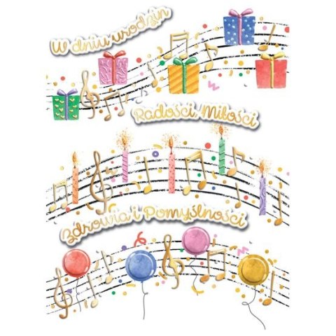 Kartka składana A5 KARNET B6 NUTY Henry (5905701484133)