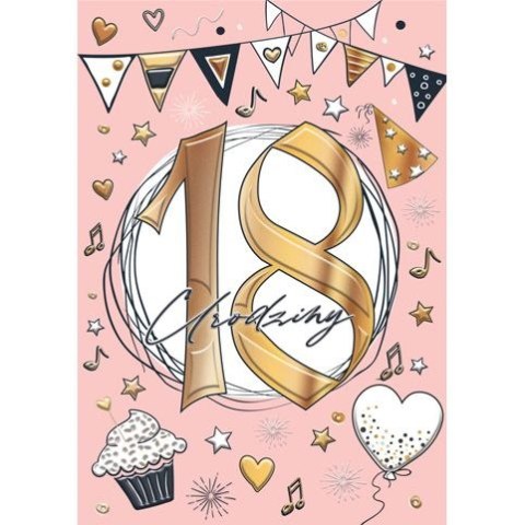 Kartka składana Karnet A5 18 Girl A5 Henry (5905701484829)