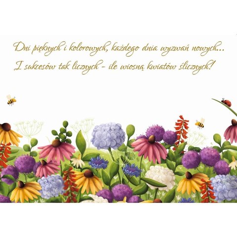 Kartka składana A5 Karnet A5 BUKIET KOLOR Henry (5907465668675)