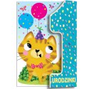 Kartka składana Karnet A5 z klapką roczek kotek A5 Henry (5905701487868)