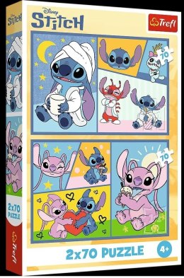Puzzle Stitch Ze Stitchem nie ma nudy 140 el. Trefl (34441)