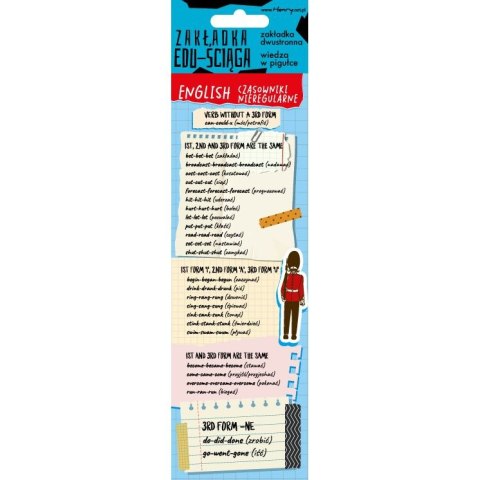 Zakładka do książki Ściąga Części zdania angielski, czasowniki nieregularne Henry (5905701482757)