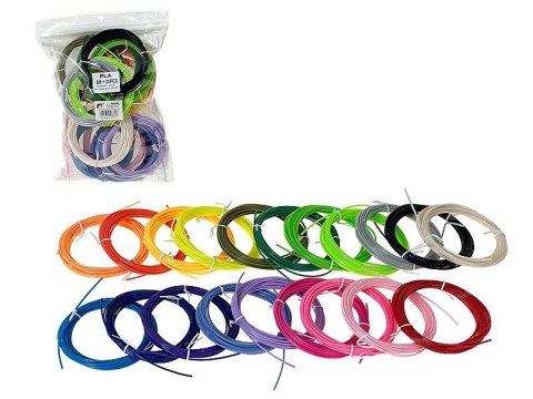 Zestaw kreatywny dla dzieci Wkład do długopisu 3d 5m 20 kolorów Adar (588806)