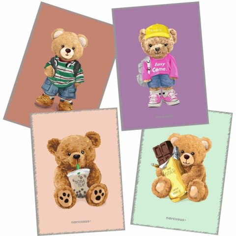 Zeszyt A5 Teddies 60k. 80g krata Narcissus