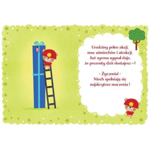 Kartka składana B6 4 straż pożarna B6 Henry (5905701485284)