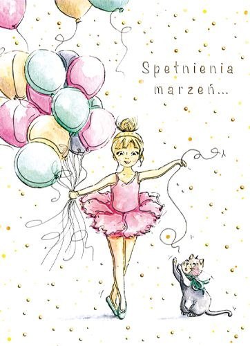 Kartka składana B6 Baletnica B6 Henry (5907465668378)