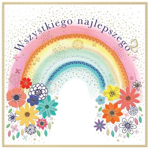 Kartka składana kw KW Tęczka z kwiatkami Henry (5905701484065)