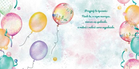 Kartka składana kw KW bukiet balonów II Henry (5905701488087)