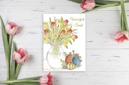 Kartka składana B6 Wielkanoc Bukiet Henry (5906395527649)