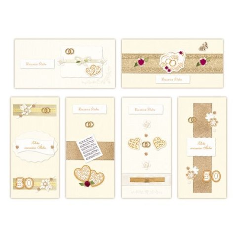 Kartka składana ROCZNICA ŚLUBU B6 Merigraf (150)