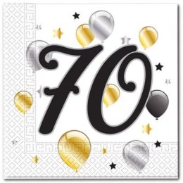 Serwetki balloons 70 biały papier [mm:] 330x330 Godan (88870)