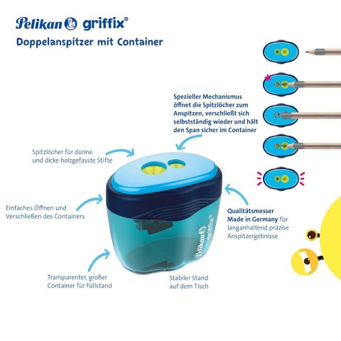 Temperówka GRIFFIX 701280 niebieski plastikowa Pelikan (300008247)