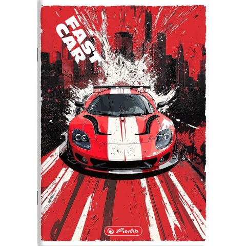 Zeszyt Fast Car A5 16k. 70g linia podwójna kolorowa Herlitz (400196834)