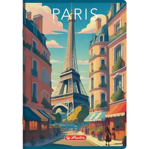 Zeszyt Retro City A4 96k. 70g krata Herlitz (400196848)