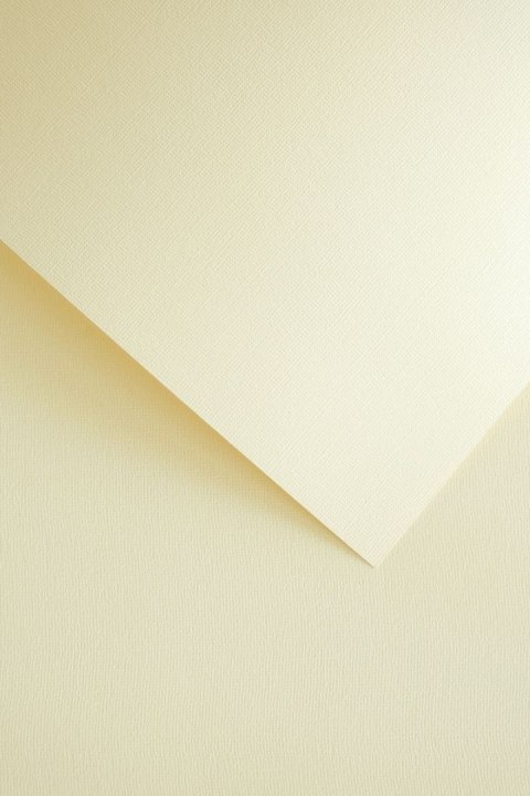 Papier ozdobny (wizytówkowy) len A4 kremowy 220g Galeria Papieru (201832)