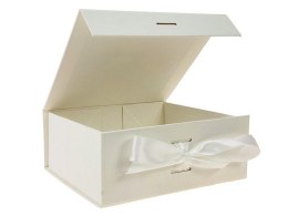 Pudełko na prezent do samodzielnego składania, białe [mm:] 200x180x 80 Adar (617209)