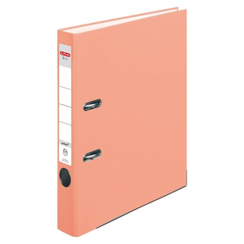 Segregator dźwigniowy 50028498 Q.file protect A4 50mm łososiowy Herlitz (300005712)