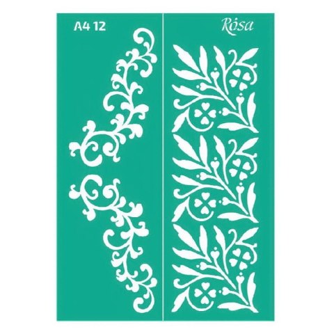 Szablon Ornamenty roślinne Rosa (12)