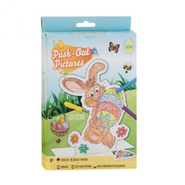 Zestaw kreatywny dla dzieci Wielkanocne obrazki do wypychania 10 arkuszy Icom (810021)