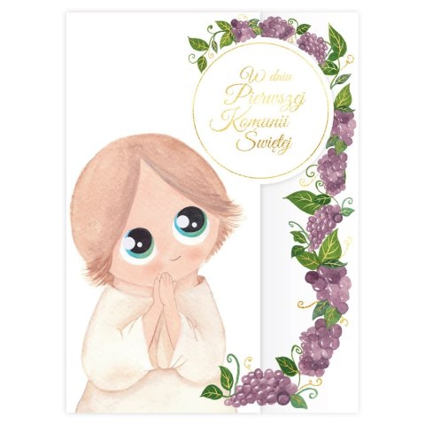 Kartka składana B6 KARNET B6 KOMUNIA Henry (5907465664950)