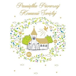 Kartka składana B6 KARNET B6 KOMUNIA ZK KOSCIÓŁ Henry (5907465661362)