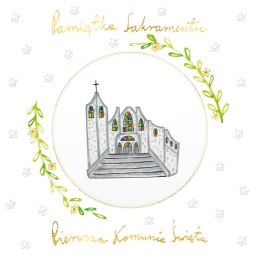 Kartka składana kw KARNET KW KOMUNIA KÓŁKO HS KOSCIOŁEK Henry (5907465664813)