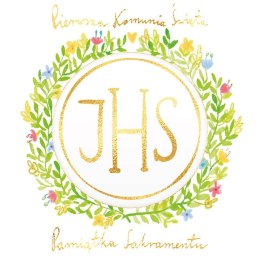 Kartka składana kw KARNET KW KOMUNIA Wianek Kwiaty Henry (5907465664844)