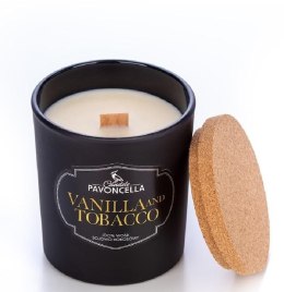 Świeczka ozdobna Classico Vanilla and Tabacco czarna 135 g Pavoncella (5905711530042)