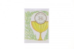 Kartka składana B6 KARNET B6 KOMUNIA KÓŁKO KIELICH Henry (5907465664943)