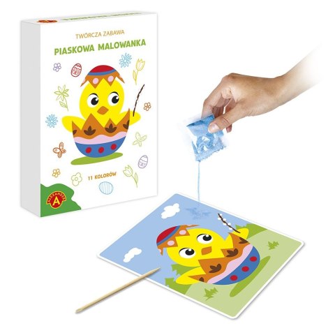 Książeczka edukacyjna kurczak wielkanocny paskowe malowanki Alexander