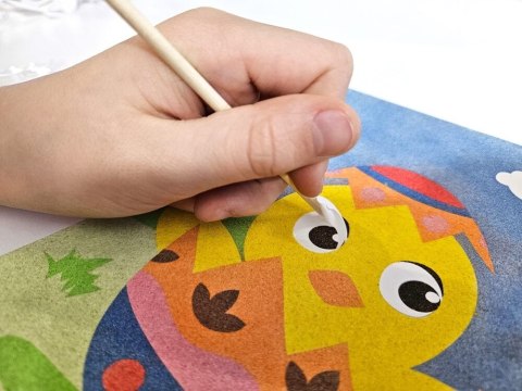 Książeczka edukacyjna kurczak wielkanocny paskowe malowanki Alexander