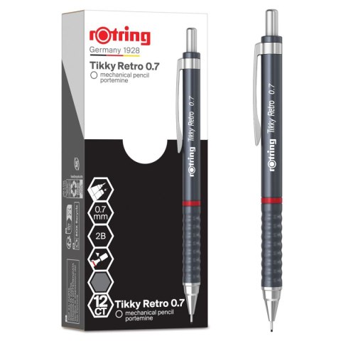 Ołówek automatyczny TIKKY RETROgreyMP 0,7 0,7mm Rotring (2202570)