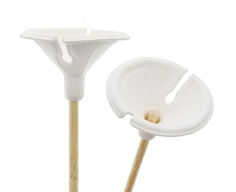 Patyczki do balonów z zatyczkami do balonów, bambus + papier 100 szt Godan (GA-PZB1)