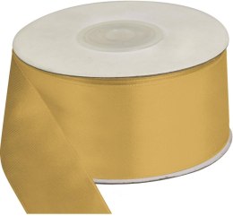Wstążka Craft-Fun Series satynowa 38x25 [mm x m] złoty jasny Titanum (TS38-019J)