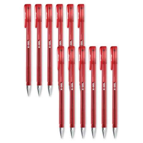 Długopis zelowe wkład czerwone Berlingo (243038)