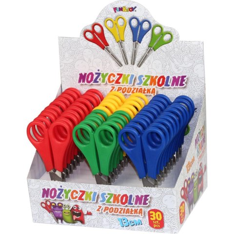 Nożyczki z podziałką 13cm Fun&Joy (S01002)