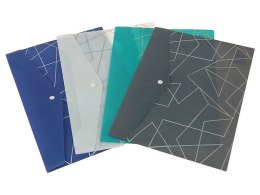 Teczka plastikowa na zatrzask we wzory A4 mix [mm:] 210x297 Adar (601680)