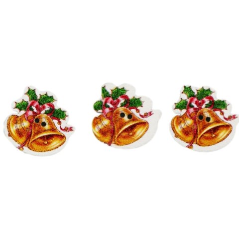 Dekoracje drewniane Titanum Craft-Fun Series Dzwonki bożonarodzeniowe do przyszycia