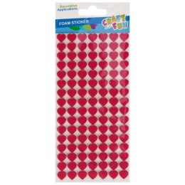 Ozdoba piankowa serca samoprzylepne Craft With Fun (555448)