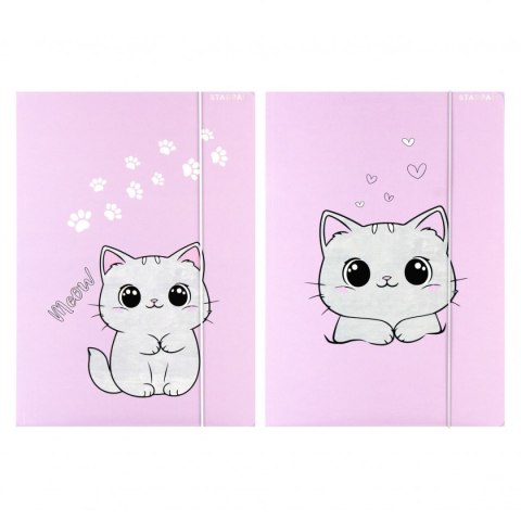 Teczka kartonowa na gumkę Kotek A4 mix Starpak (559723)