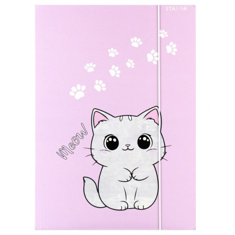 Teczka kartonowa na gumkę Kotek A4 mix Starpak (559723)