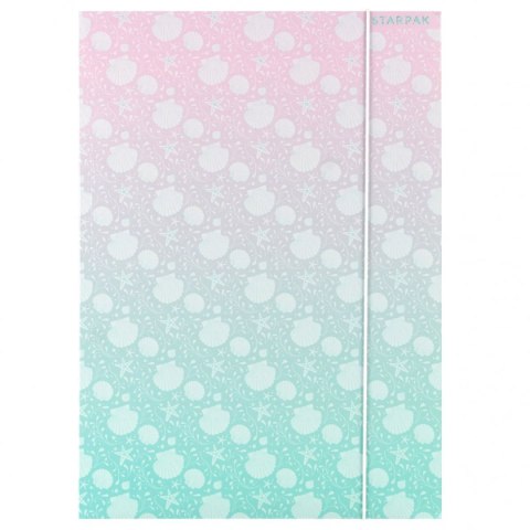 Teczka kartonowa na gumkę SHELL A4 mix Starpak (553547)