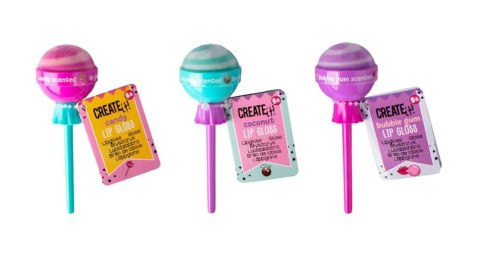 Zestaw piękności błyszczyk do ust lizak Create It (84803)
