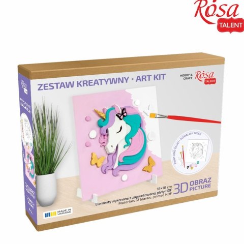 Zestaw plastyczny Jednorożec 3d Rosa