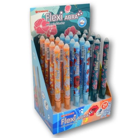 Długopis wymazywalny FLEXI ABRA FLORAL wkład niebieski 0,5mm Penmate (TT8973)