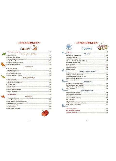 Książeczka edukacyjna Dzieci gotują - 4 pory roku Demart